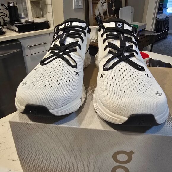 On Cloud X 4 Ivory Black Men's Athletic Shoes 3ME30040791 Size 13 Running Trail - Picture 6 of 11